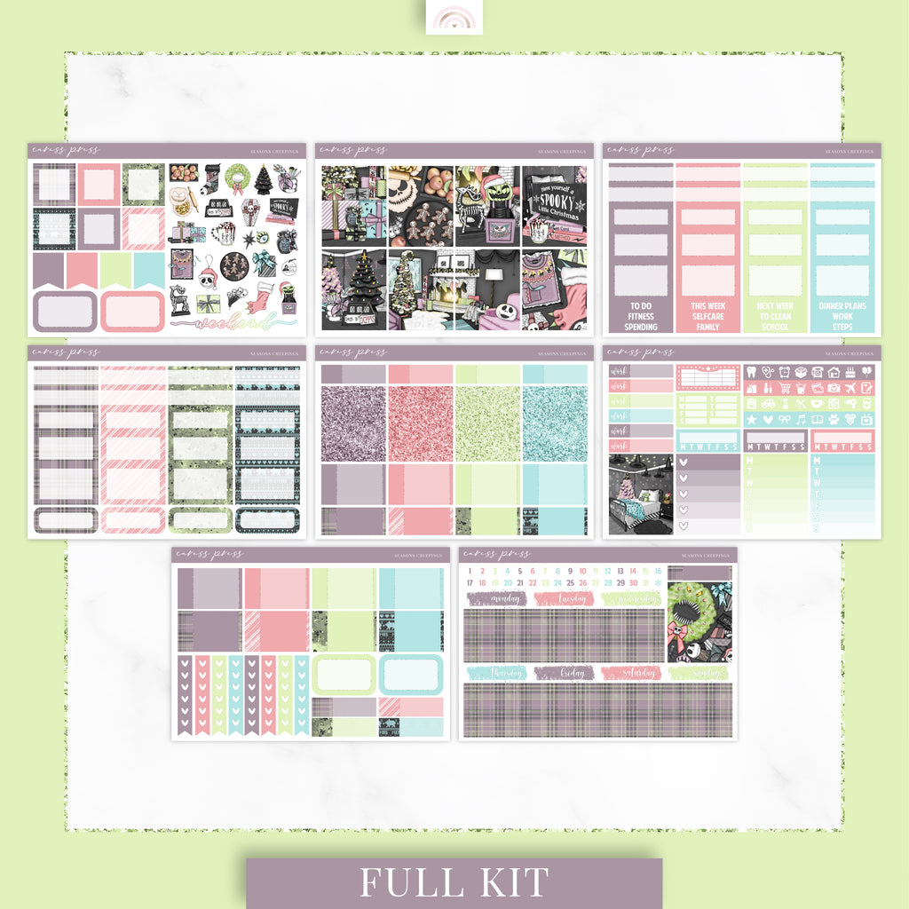 Printable Journaling Sticker Kit Seasons Creepings Journal