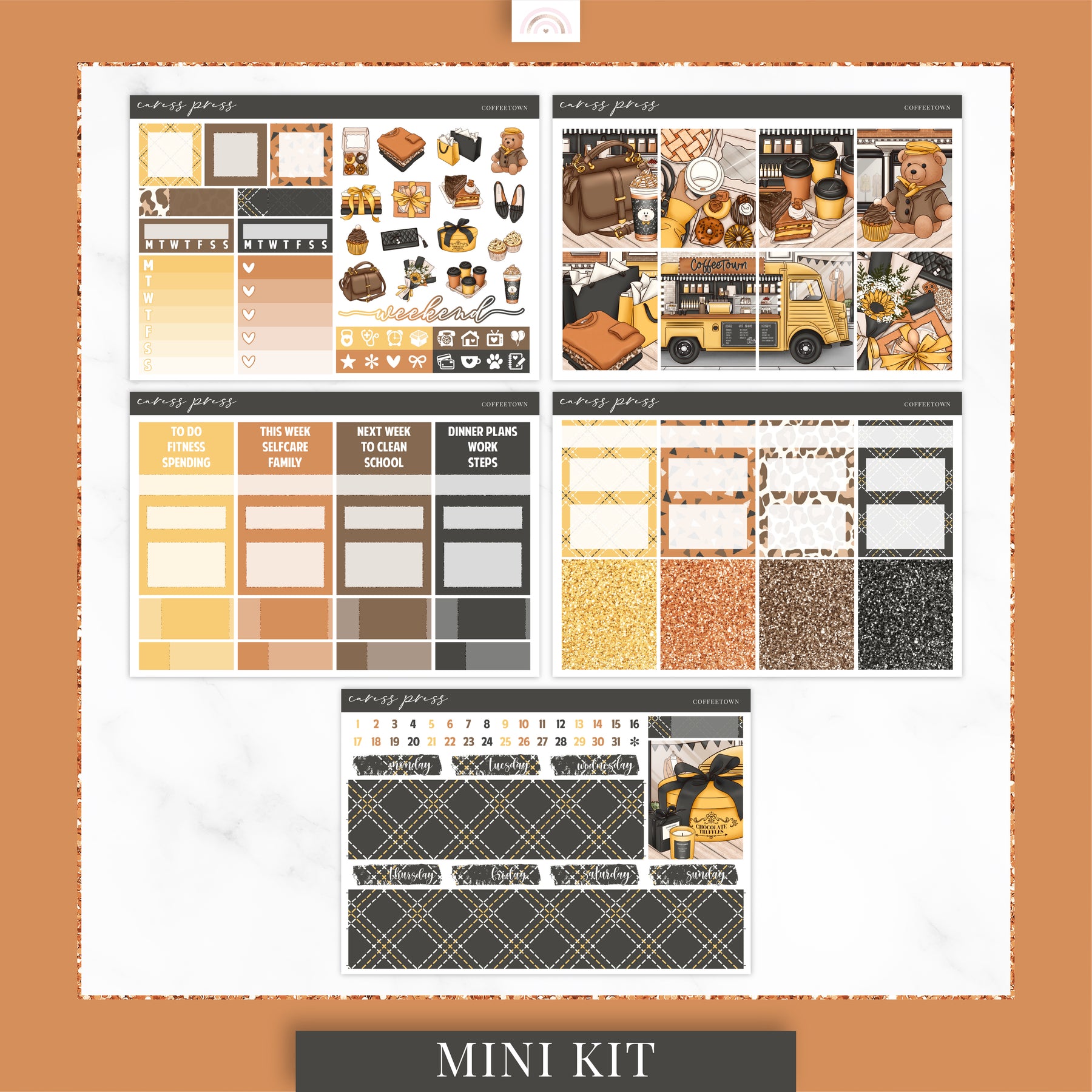 Coffee Shop - Weekly Kit – Caress Press