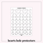 Hearts Hole Protectors - Core Colors