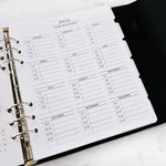 UNDATED Months + Weeks // A5 Wide Planner Inserts (2025 version)