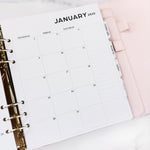 2025 DATED Months + Weeks // A5 Wide Planner Inserts