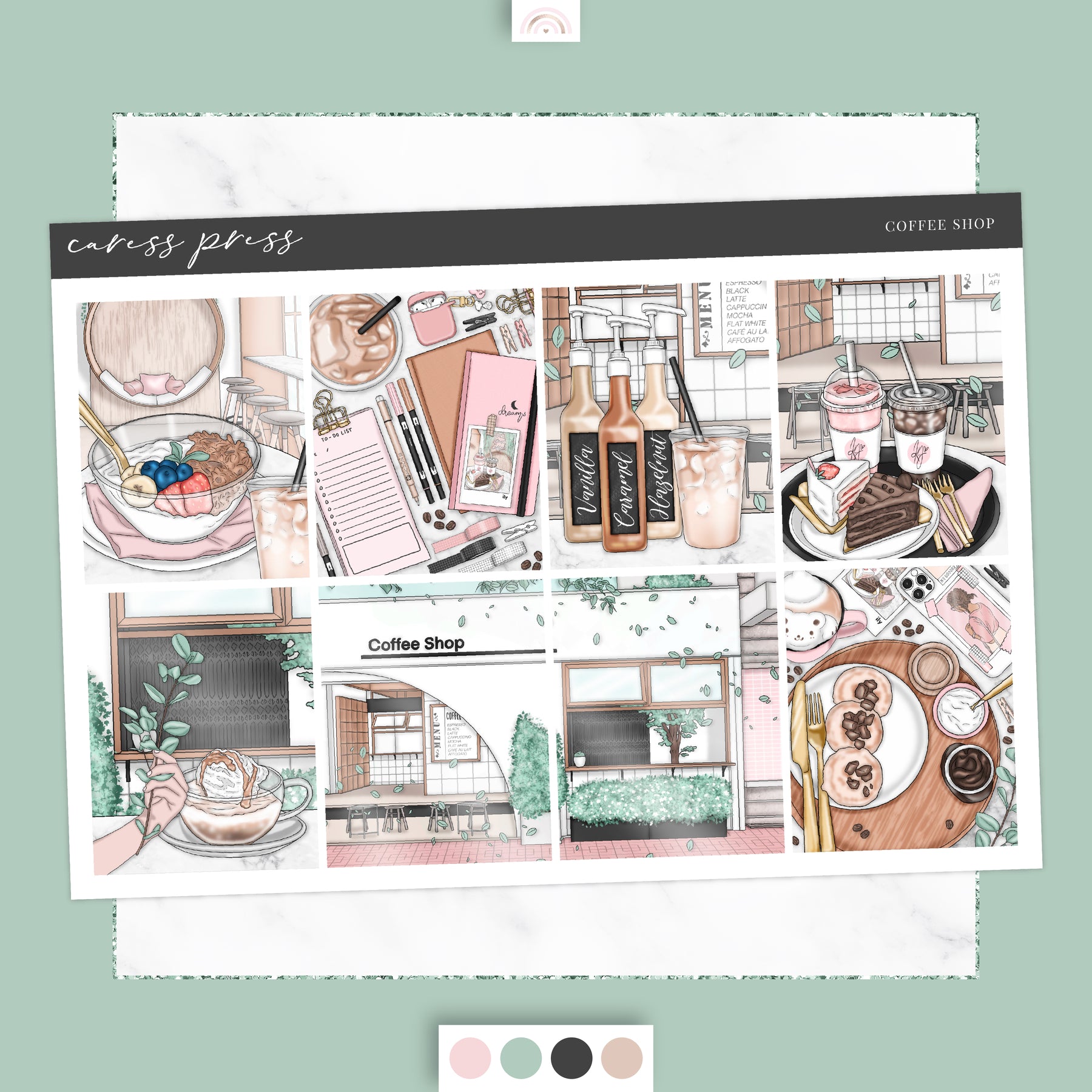 Coffee Shop - Weekly Kit – Caress Press